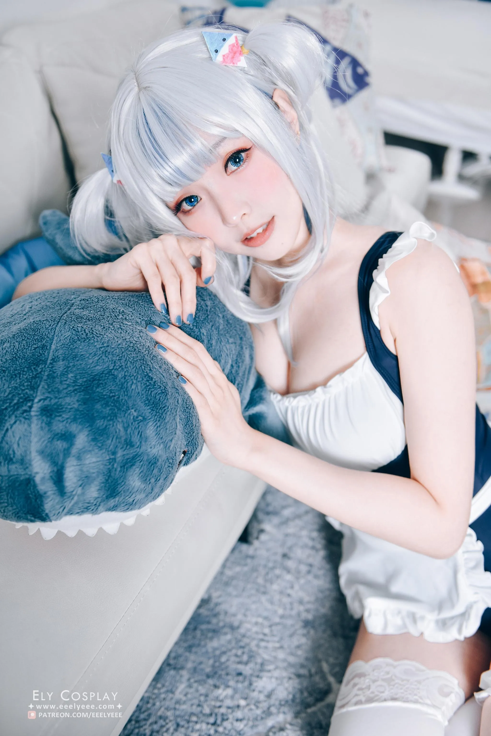 ElyEE子 – NO.71 噶呜·古拉小鲨鲨 泳装 [19P]插图